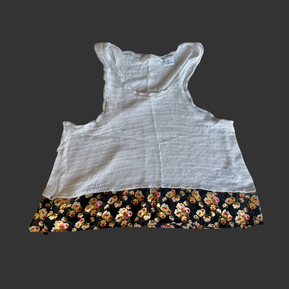 Peplum Crop Tank Top